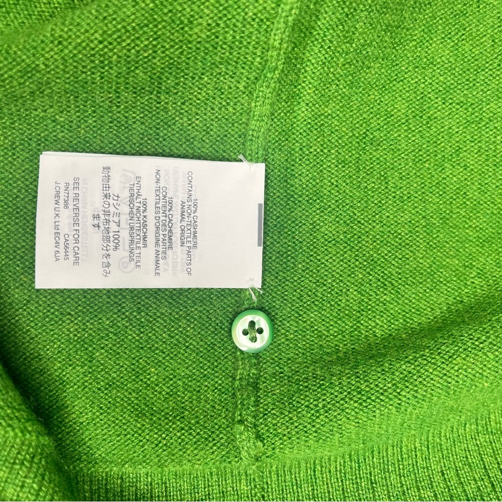 J. Crew Green Ruffled Button Down Short Sleeved I… - image 5